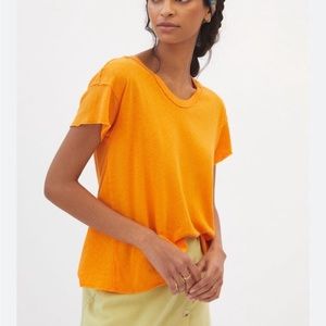 Pilcro by Anthropologie NWT Swing top Tangerine